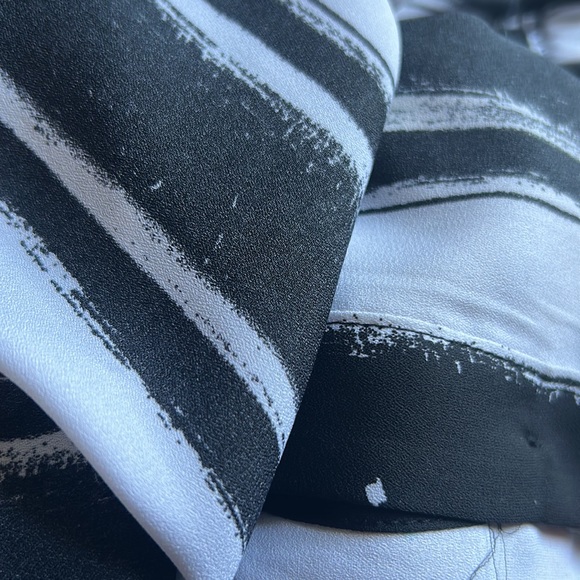 Black and white striped dress or cover up - Picture 2 of 2